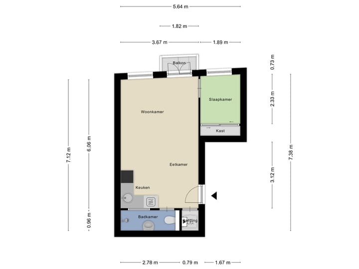 Foto 24 van Pretoriusstraat 15-3V