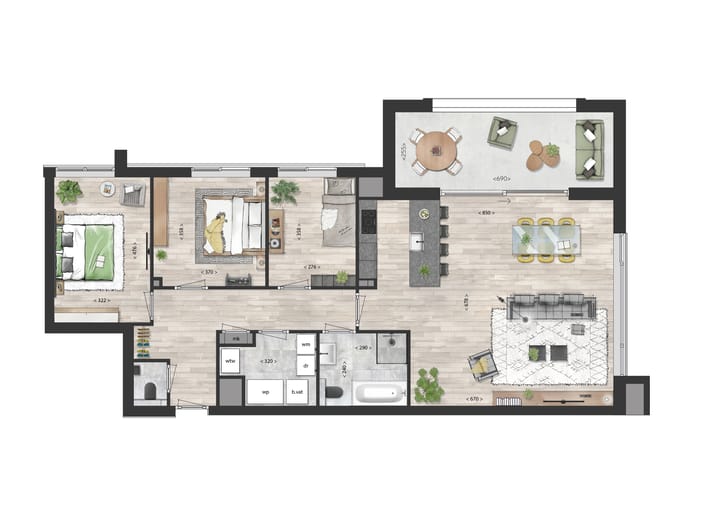 Foto 2 van Appartement (Bouwnr. 8)