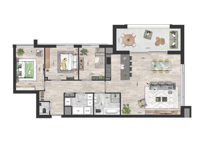 Foto 2 van Appartement (Bouwnr. 8)