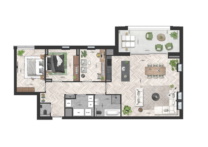 Foto 3 van penthouse (Bouwnr. 12)