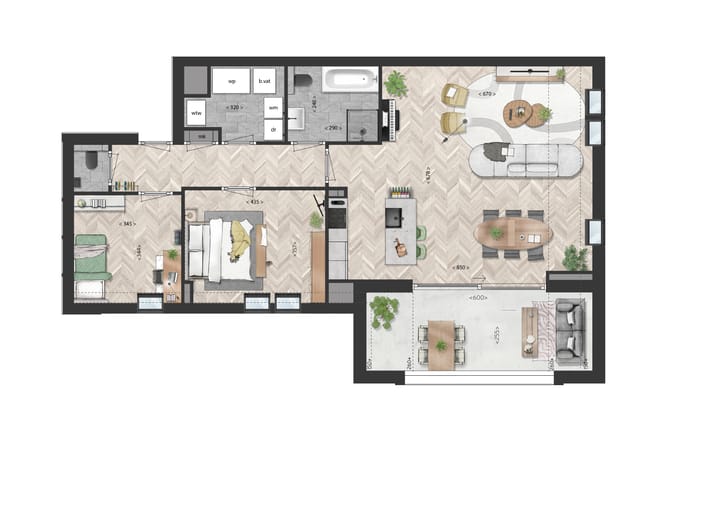 Foto 3 van penthouse (Bouwnr. 10)