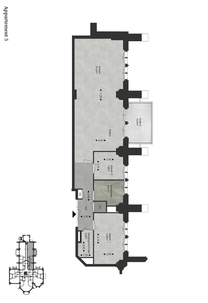 Photo 2 of Appartement 1e verdieping (Bouwnr. 5)