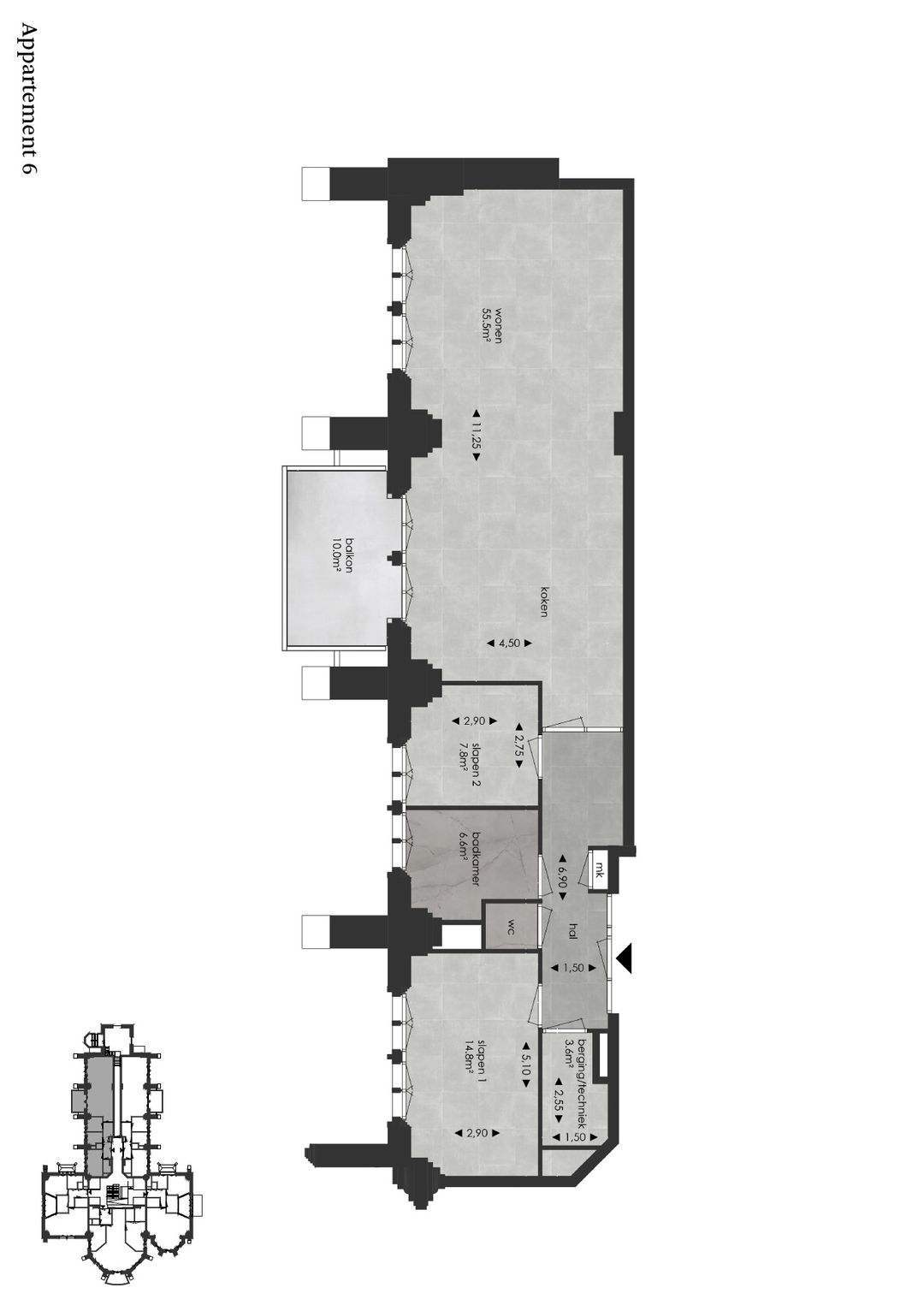 Photo 2 of Appartement 1e verdieping (Bouwnr. 6)