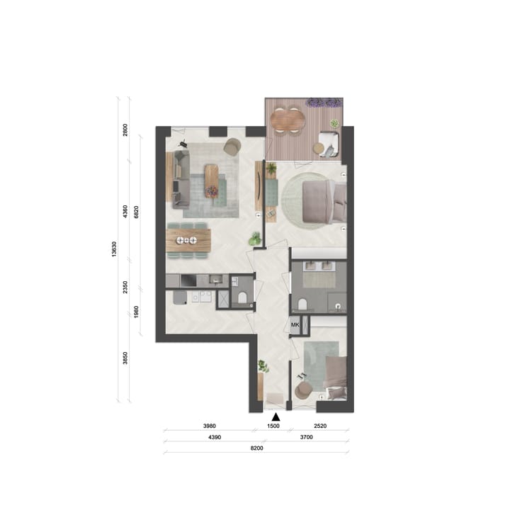 Foto 3 van Appartementen (Bouwnr. 2-type B)