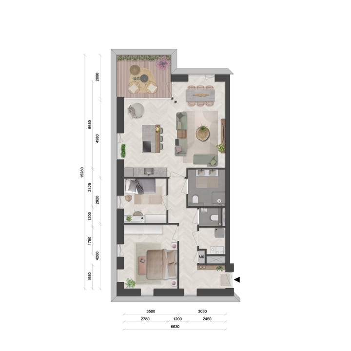 Foto 3 van Appartementen (Bouwnr. 8-type A)