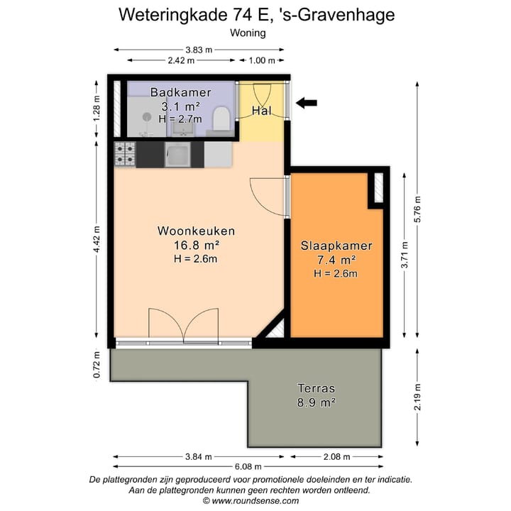 Foto 25 van Weteringkade 74-E