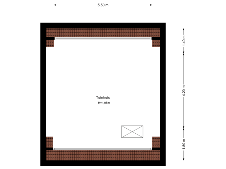 Tuinhuis (1e Verdieping)