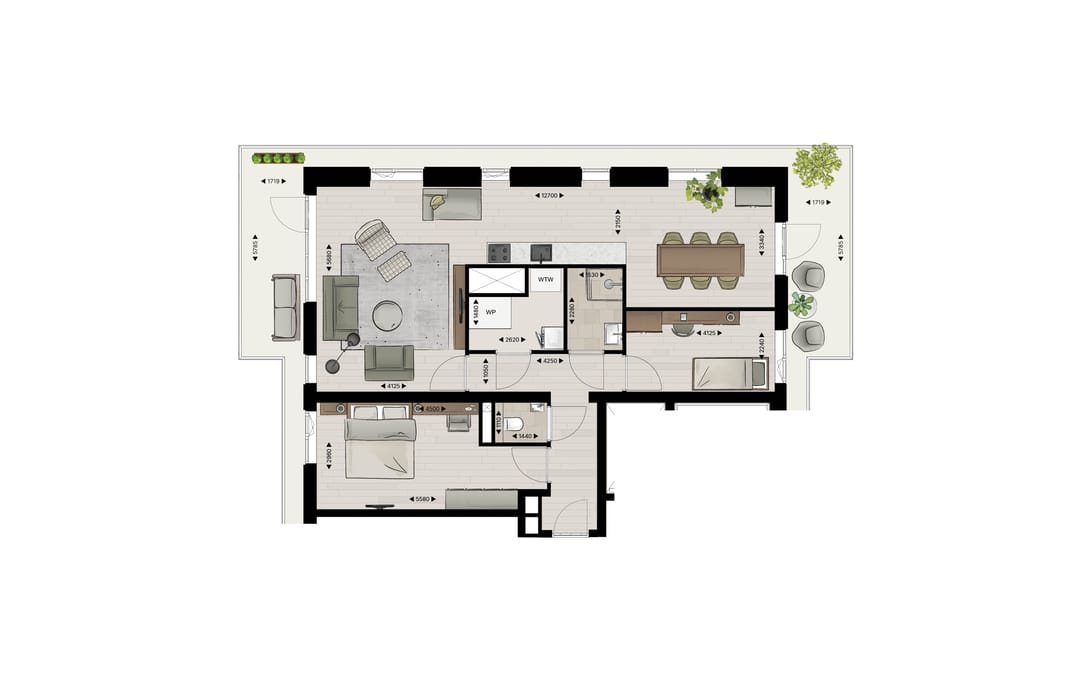 Foto 2 van Appartement type A (Bouwnr. 1)