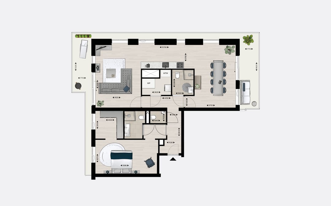 Foto 7 van Appartement type I (Bouwnr. 48)