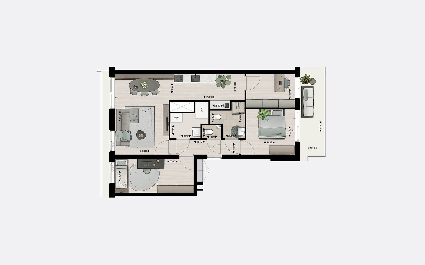 Foto 4 van Appartement type C (Bouwnr. 3)