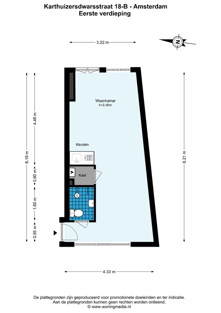 Foto 13 van Karthuizersdwarsstraat 18-B