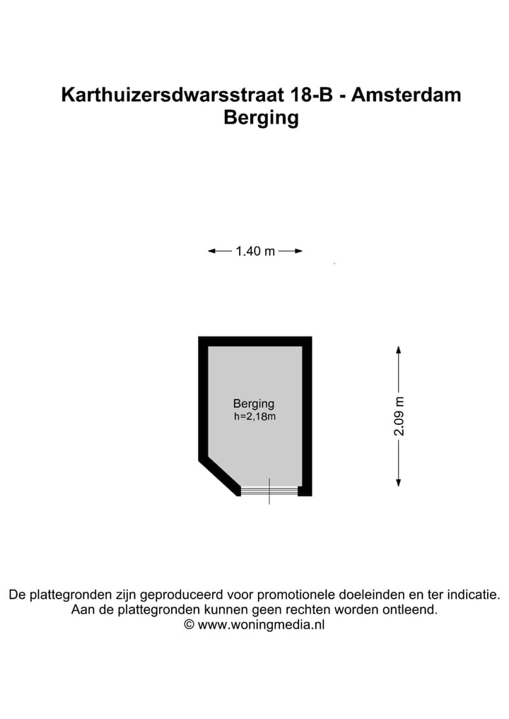 Foto 14 van Karthuizersdwarsstraat 18-B