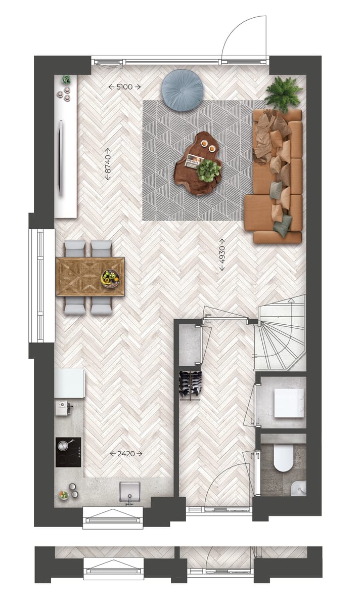 Foto 3 van Hoek- en tussenwoningen | Type A (Bouwnr. 20)