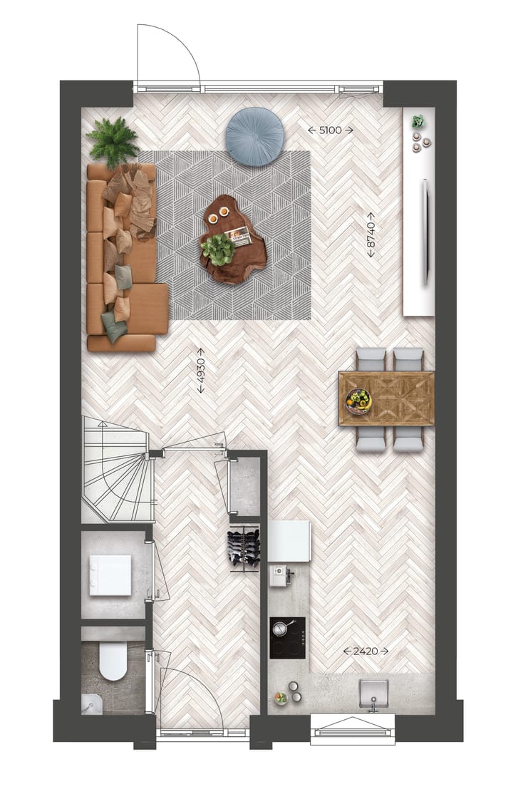 Photo 3 of Hoek- en tussenwoningen | Type A (Bouwnr. 26)