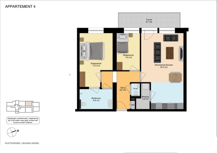 Foto 2 van Appartement 4