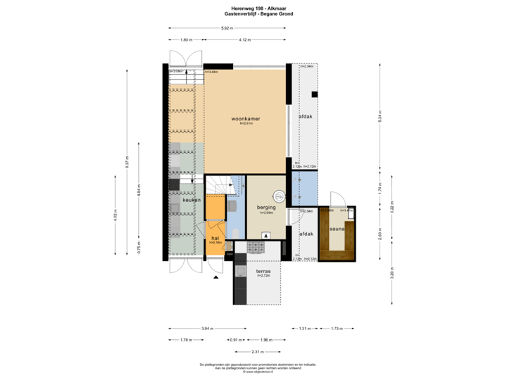 GASTENVERBLIJF - BEGANE GROND