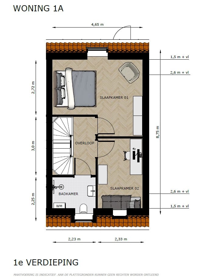 Foto 4 van Beatrixstraat 1A bouwnummer 2