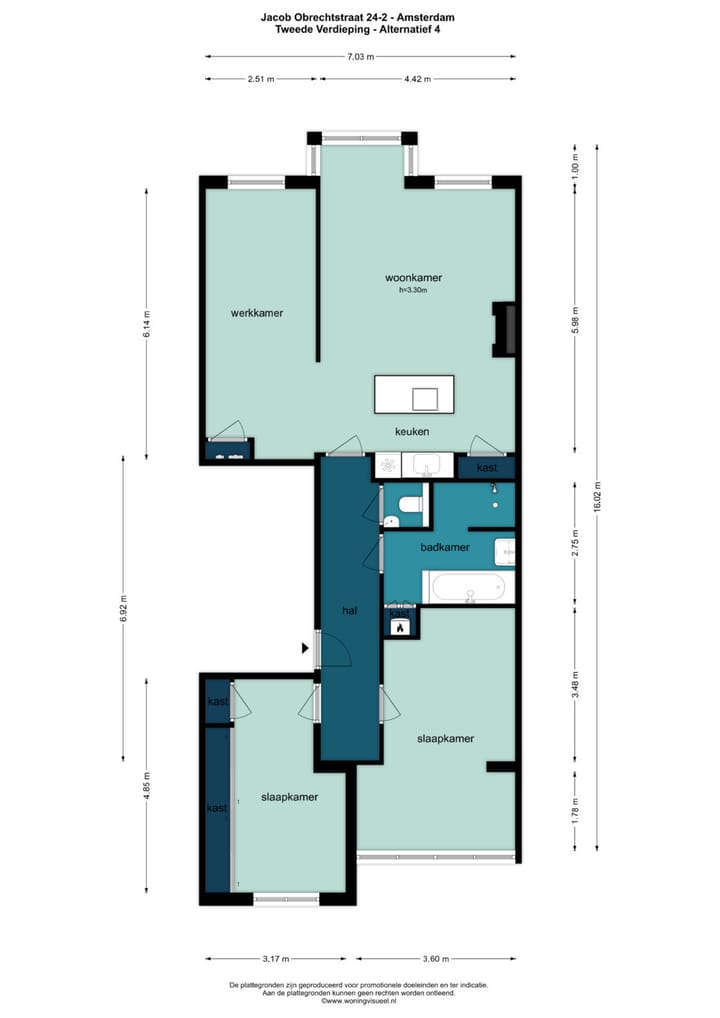 Foto 30 van Jacob Obrechtstraat 24-2