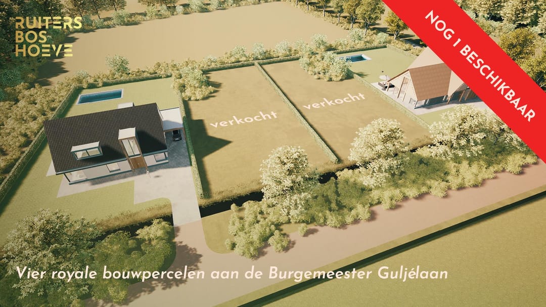 Foto 1 van RUITERSBOSHOEVE - 4 kavels Burg. Guljélaan