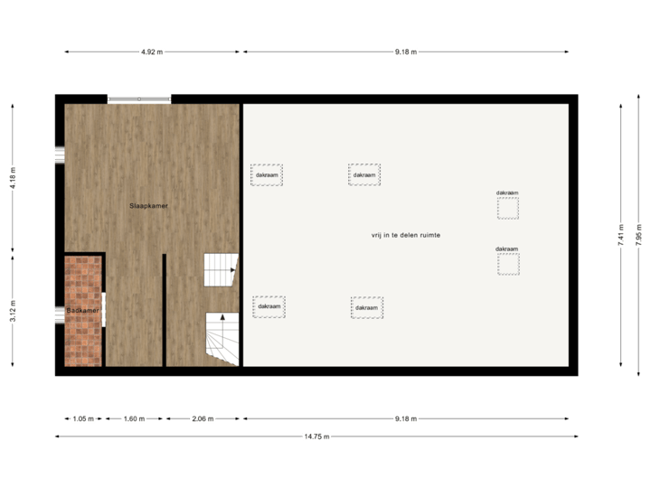 Hoofdgebouw Eerste Verdieping