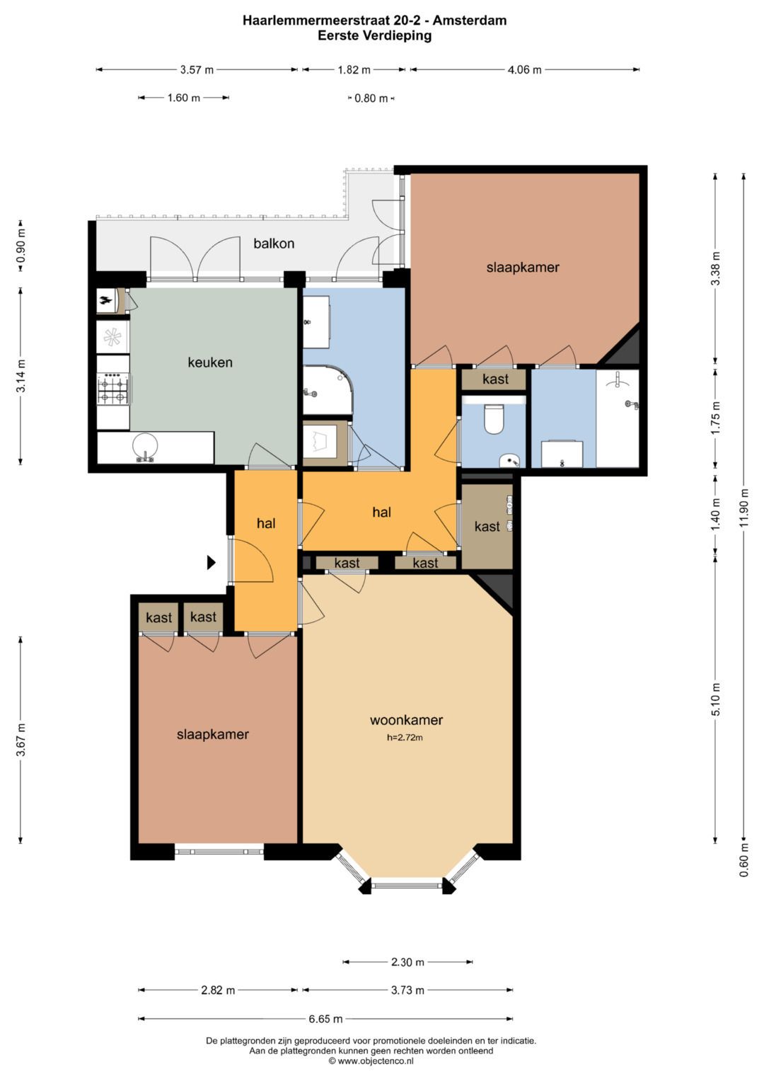 Foto 28 van Haarlemmermeerstraat 20-2