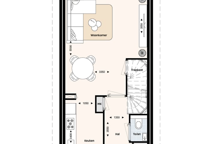 Foto 2 van Rijwoningen type A (Bouwnr. 137)