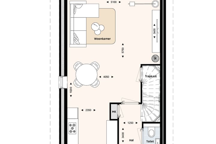 Foto 2 van Rijwoningen type B (Bouwnr. 130)