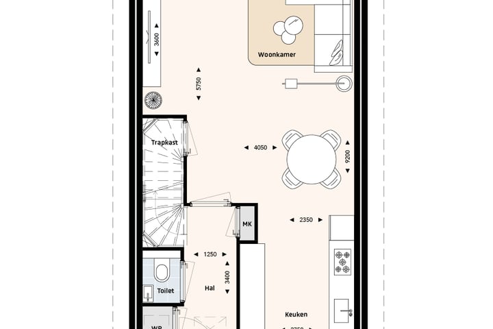 Foto 2 van Rijwoningen type B (Bouwnr. 133)