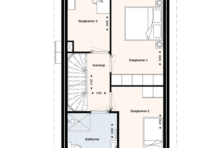 Foto 3 van Rijwoningen type B (Bouwnr. 133)