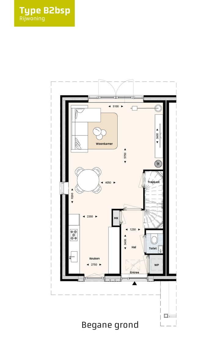 Photo 2 of Rijwoningen type B (Bouwnr. 136)