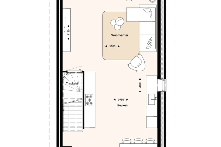 Foto 2 van Rijwoningen type C (Bouwnr. 126)