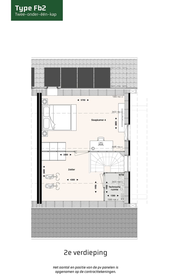 Photo 4 of Twee-onder-een-kapwoningen type FB (Bouwnr. 115)