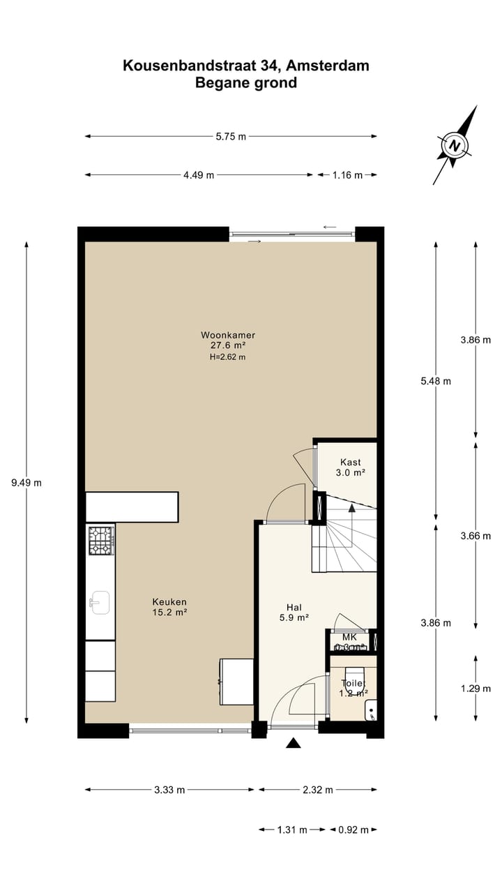 Foto 35 van Kousenbandstraat 34