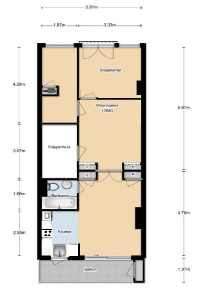 Foto 30 van Graaf Florisstraat 7-2