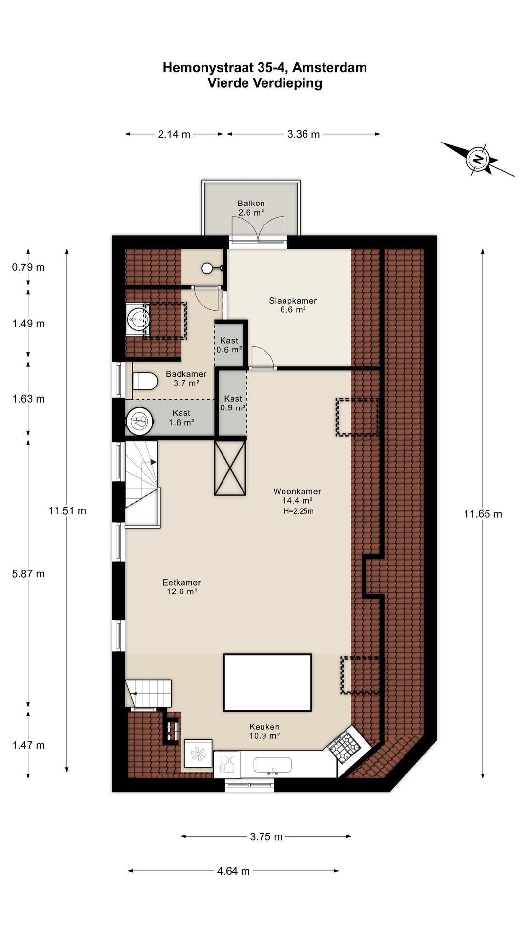Photo 26 of Hemonystraat 35-4
