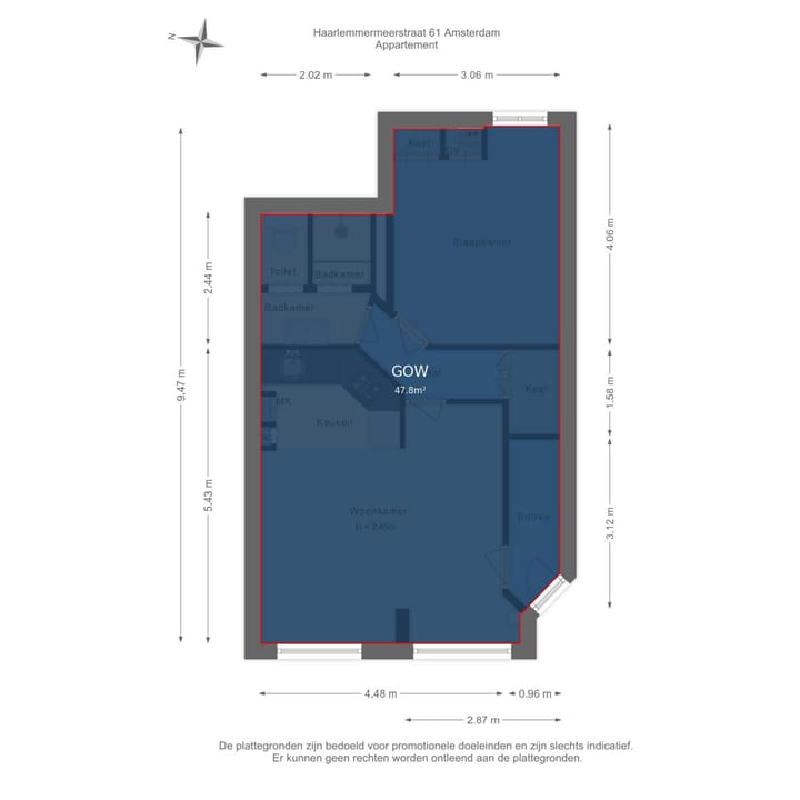 Foto 25 van Haarlemmermeerstraat 61