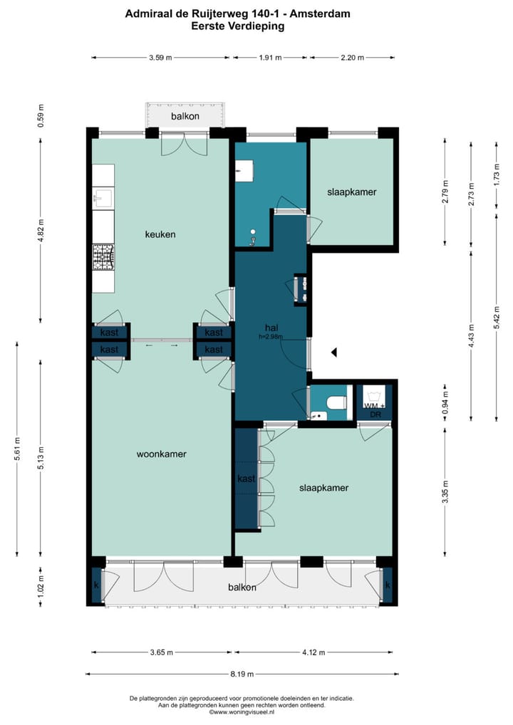 Foto 28 van Admiraal De Ruijterweg 140-1