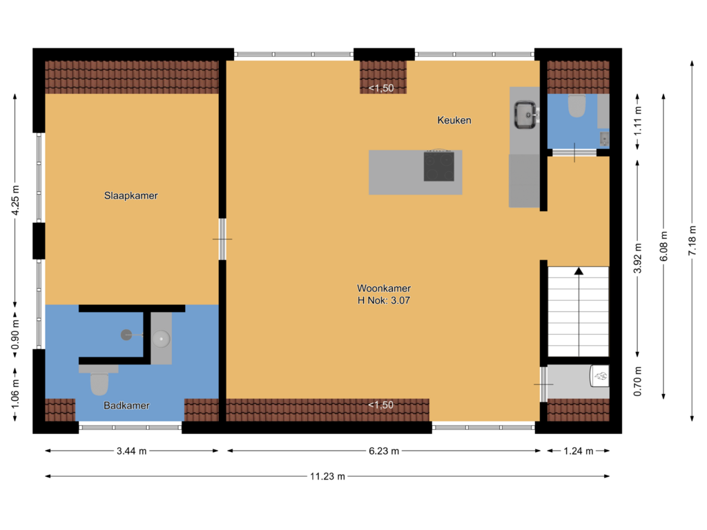 Eerste verdieping - appartement