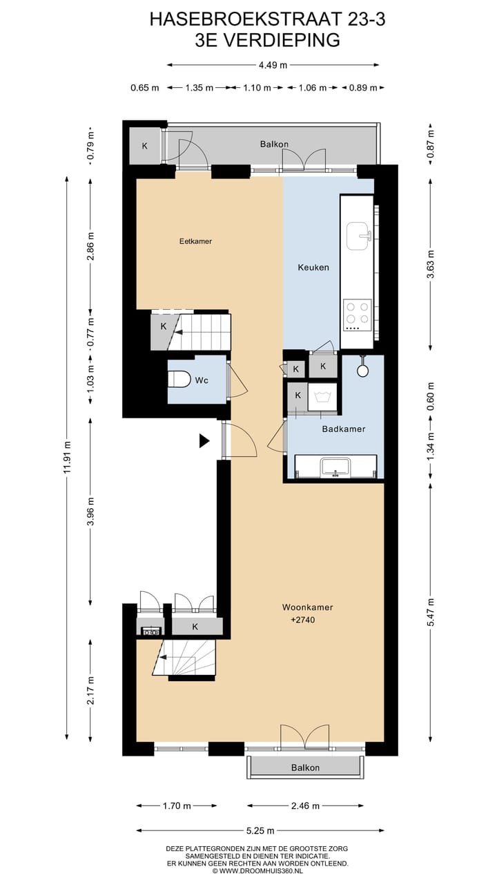 Foto 44 van Hasebroekstraat 23-3
