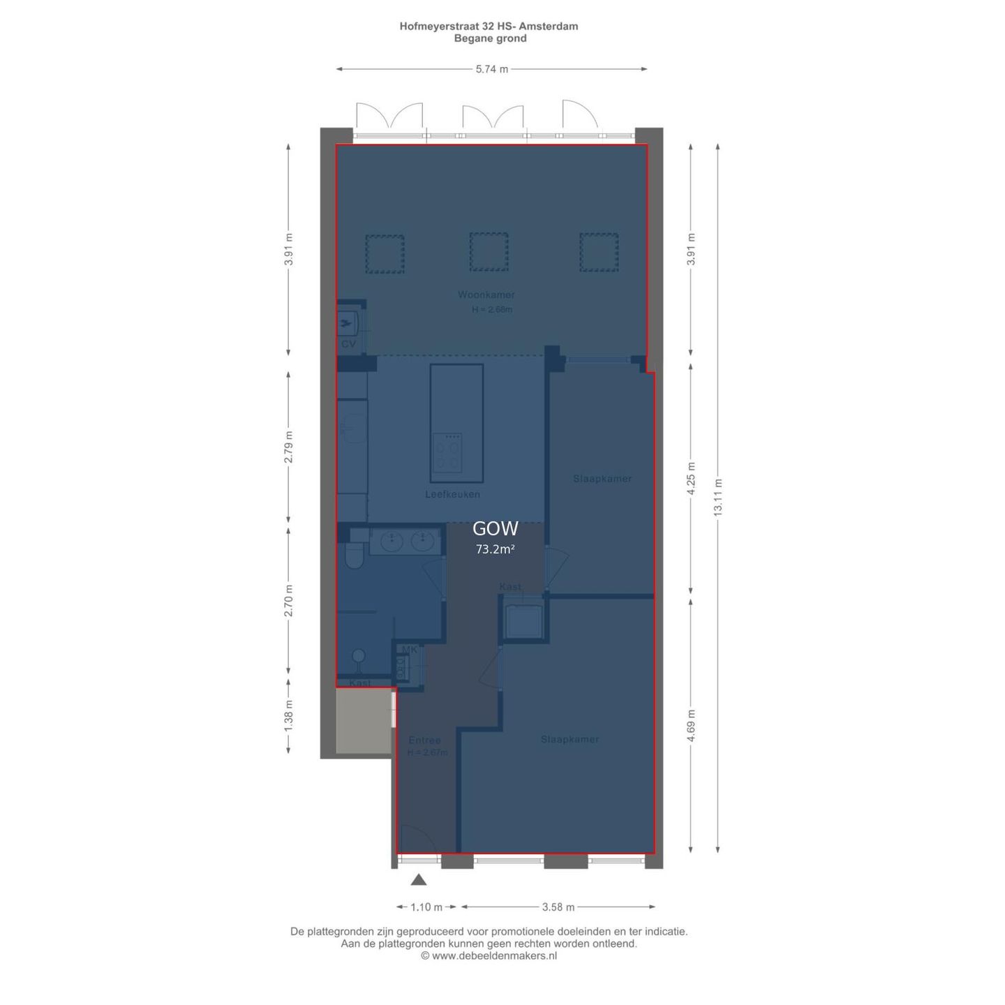 Foto 40 van Hofmeyrstraat 32-H
