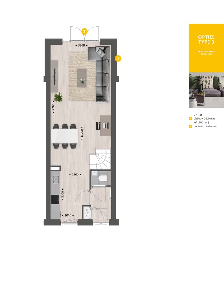 Photo 7 of Tussenwoning type B (Bouwnr. 163)