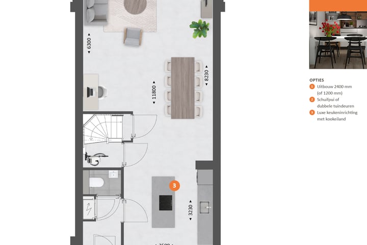 Photo 5 of Tussenwoning type C (Bouwnr. 167)