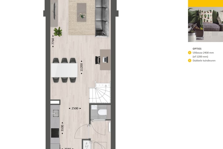 Foto 7 van Tussenwoning type B (Bouwnr. 185)