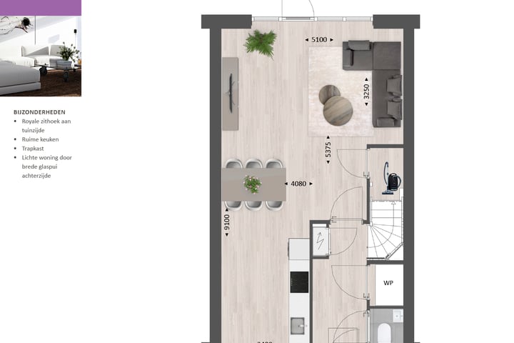 Foto 6 van Tussenwoning type H (Bouwnr. 175)