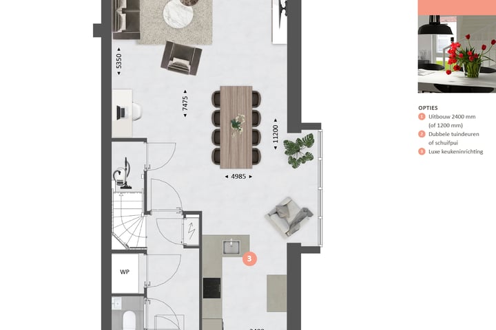 Photo 10 of Tussenwoning type G (Bouwnr. 177)