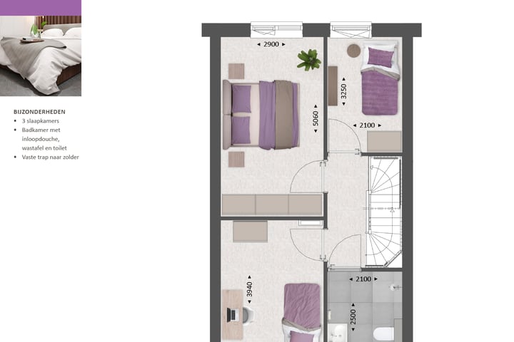 Foto 8 van Tussenwoning type H (Bouwnr. 175)