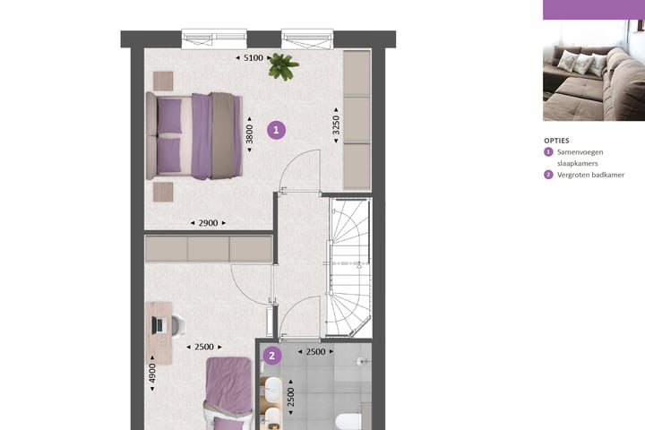 Foto 9 van Tussenwoning type H (Bouwnr. 175)