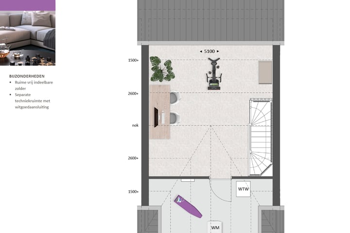 Foto 10 van Tussenwoning type H (Bouwnr. 175)