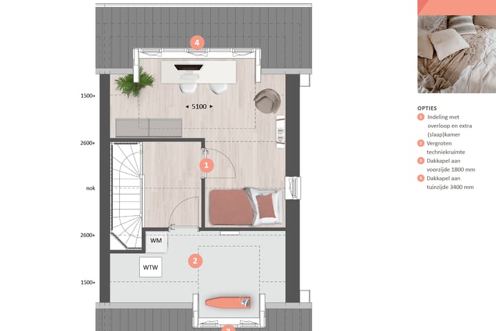 Photo 14 of Tussenwoning type G (Bouwnr. 177)