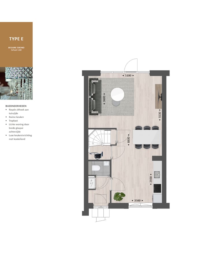 Foto 4 van Tussenwoning type E (Bouwnr. 168)